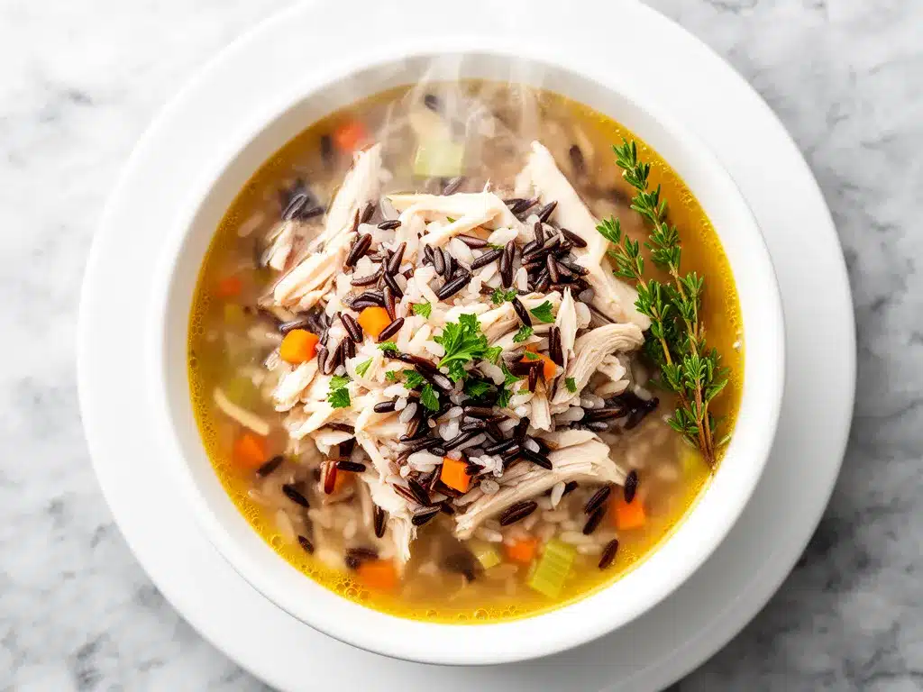 Slow Cooker Chicken and Wild Rice Soup: Easy Healthy Recipe 4 slow cooker chicken and wild rice soup preparation steps