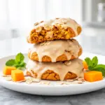 Soft Iced Pumpkin Oatmeal Cookies - featured image