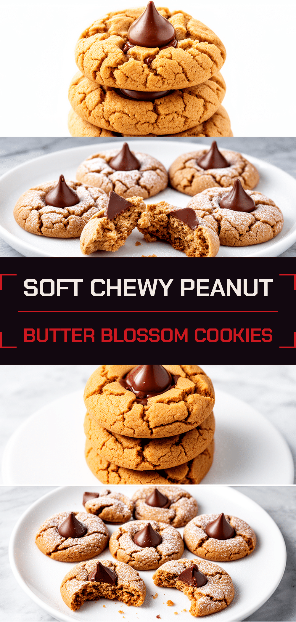 Soft Peanut Butter Blossom Cookies: 10 Easy Steps 5 soft peanut butter blossom cookies recipe