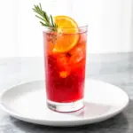 sparkling cranberry orange mocktail - featured image