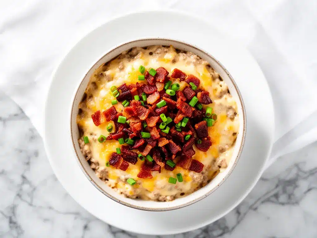 Tailgate Hot Bacon Cheeseburger Dip: Best 10-Min Party Recipe 4 Tailgate Hot Bacon Cheeseburger Dip preparation steps