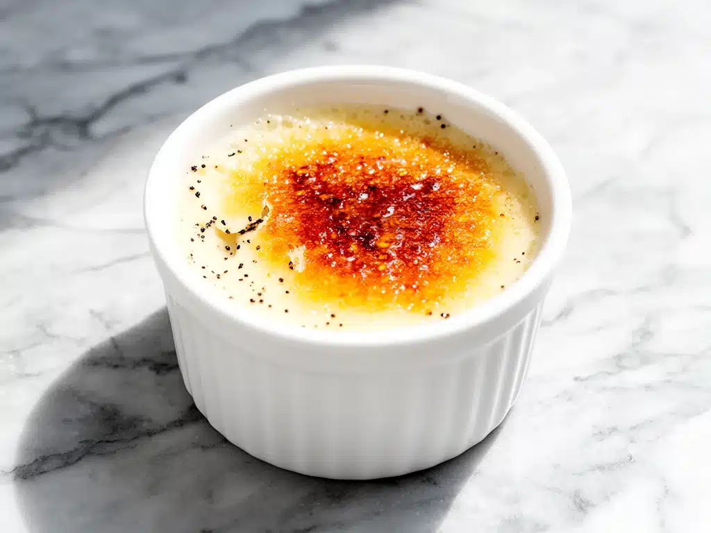 vanilla bean creme brulee - featured image