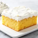 vanilla buttermilk sheet cake - featured image
