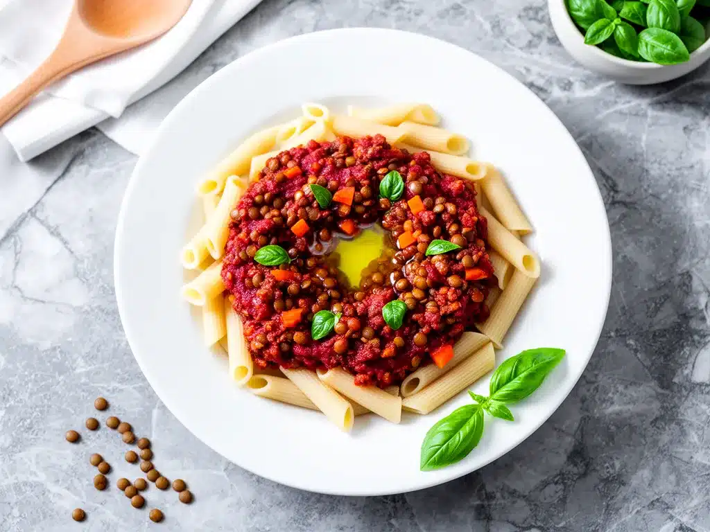 Vegan Lentil Bolognese: Easy 30-Minute Plant-Based Pasta Recipe 4 vegan lentil bolognese preparation steps