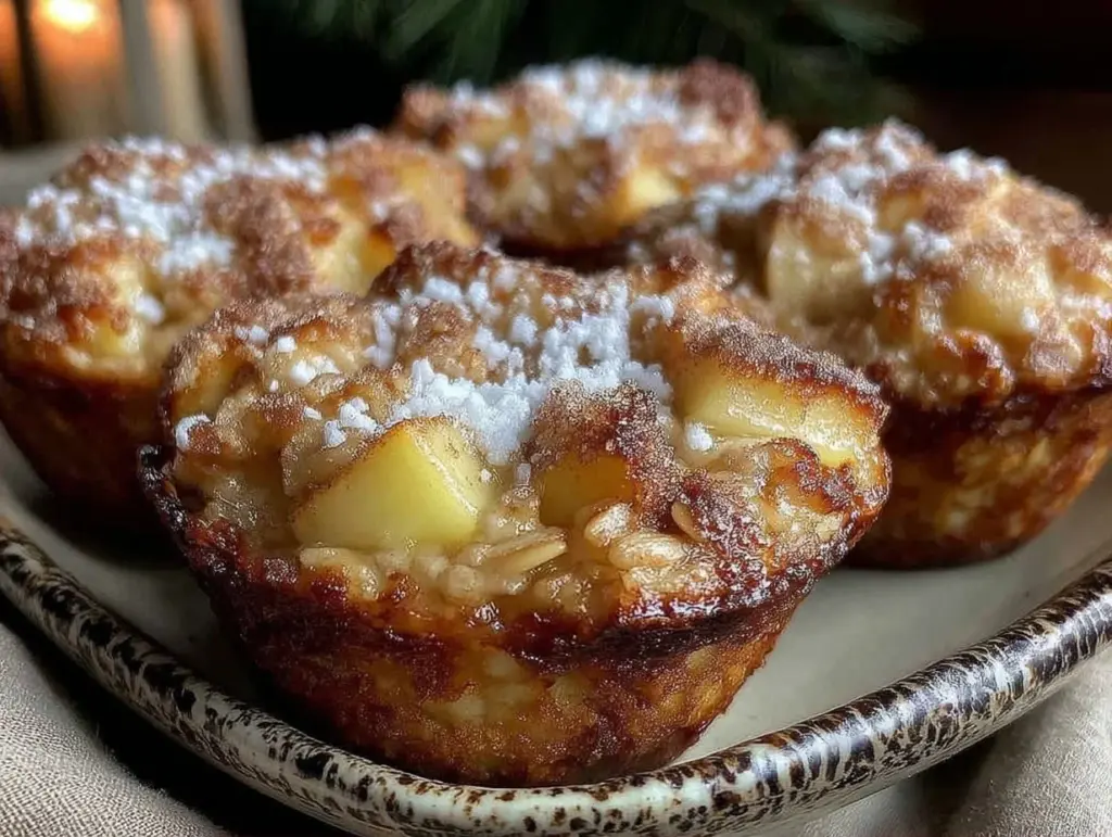 apple cinnamon baked oatmeal cups - featured image