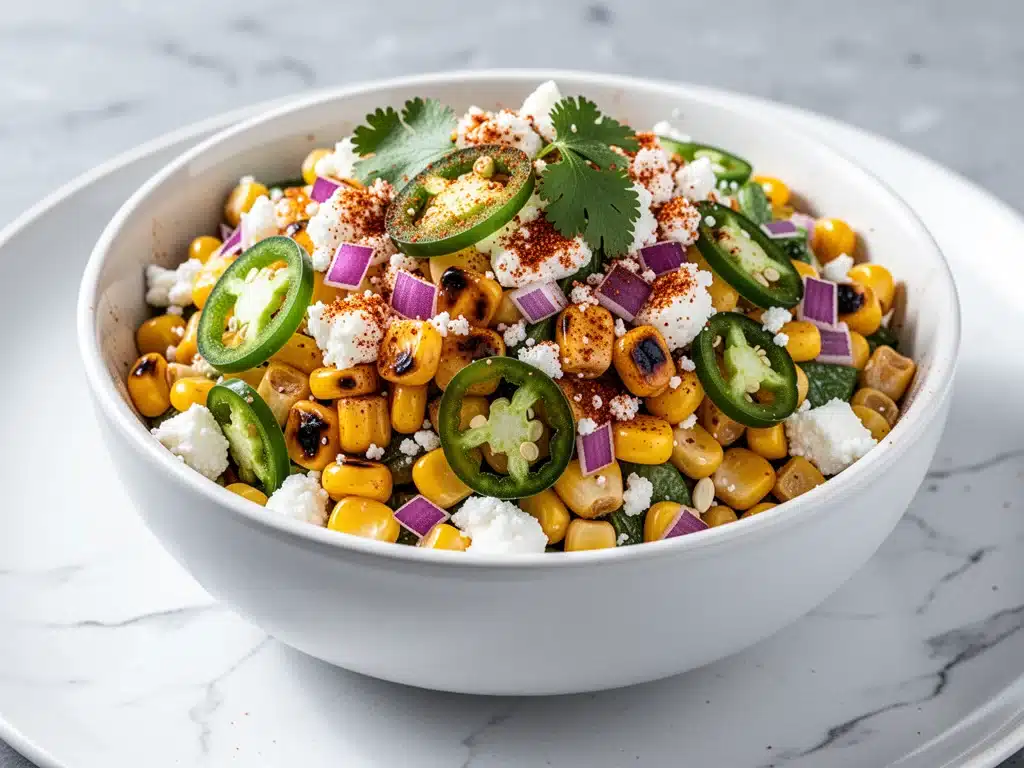 Authentic Mexican Street Corn Salad - featured image
