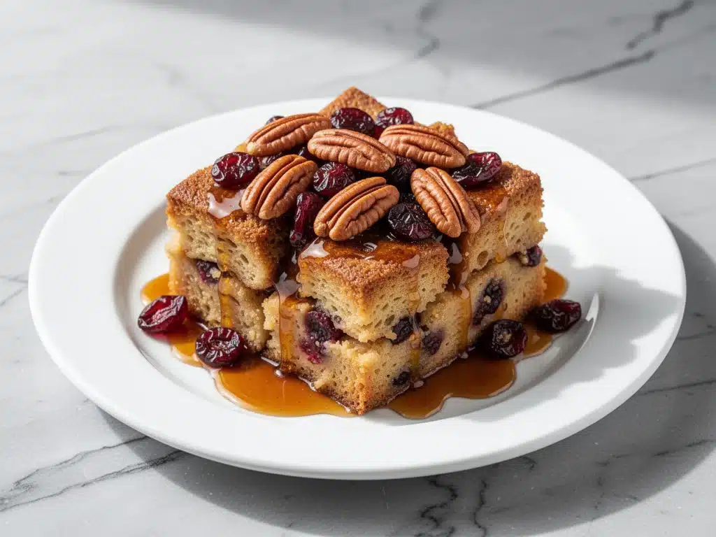 Home 4 Autumn Cranberry Pecan Bread Pudding - featured image