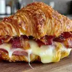 back to school ham and cheese croissant sandwiches - featured image