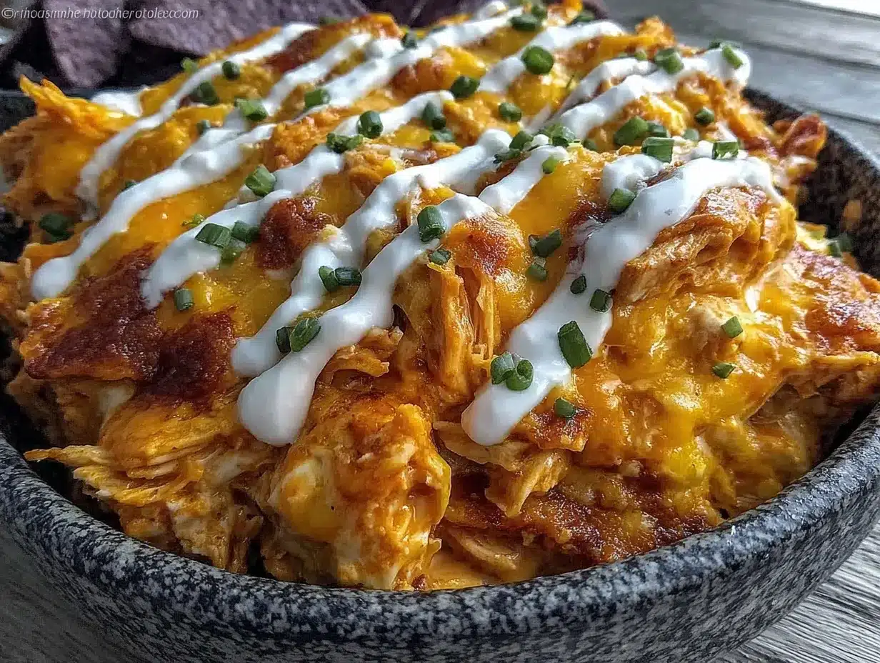 Baked Buffalo Chicken Dip: 4-Ingredient No-Fail Dip 4 baked buffalo chicken dip preparation steps