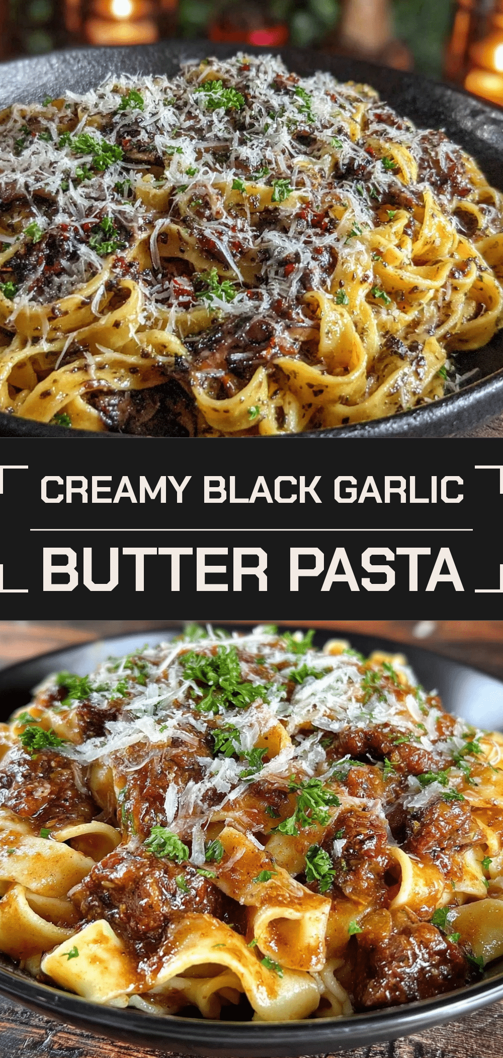 Black Garlic Butter Pasta: Budget-Friendly Halloween Dinner 5 black garlic butter pasta recipe