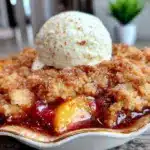 bourbon peach cobbler - featured image