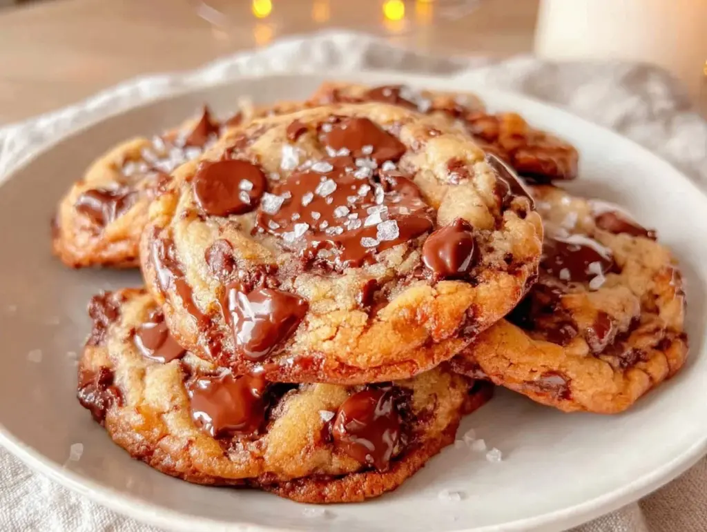 brown butter chocolate chip cookies - featured image