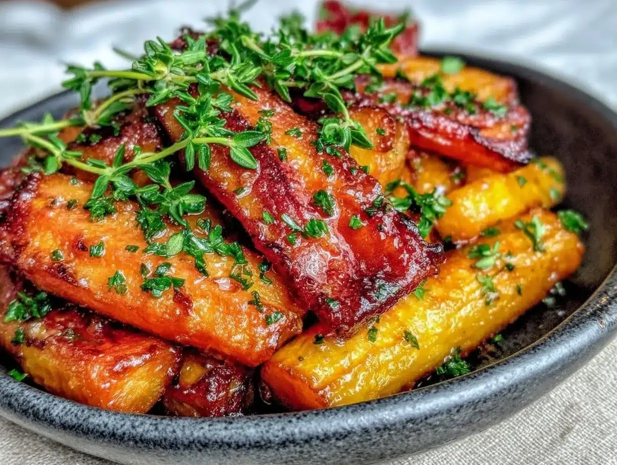 Brown Butter Honey Roasted Carrots with Thyme: The 5-Ingredient Side 4 brown butter honey roasted carrots with thyme preparation steps