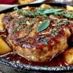 brown butter sage pork chops - featured image