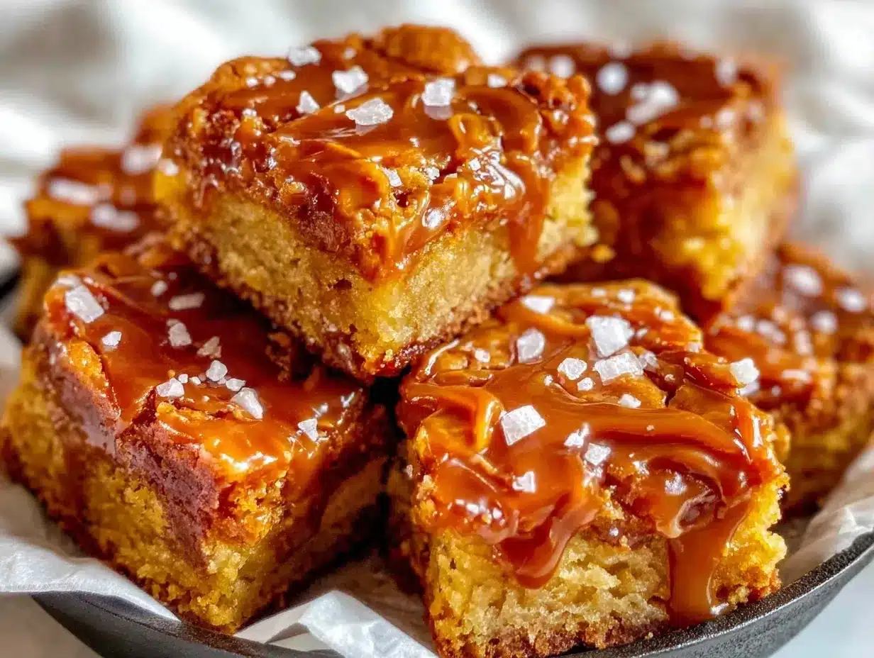 Brown Butter Salted Caramel Blondies: Easy Beginner Recipe 4 brown butter salted caramel blondies preparation steps