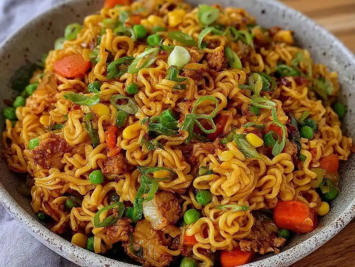 Budget-Friendly College Ramen Stir-Fry: Self-Care Meal 4 Budget-Friendly College Ramen Stir-Fry preparation steps