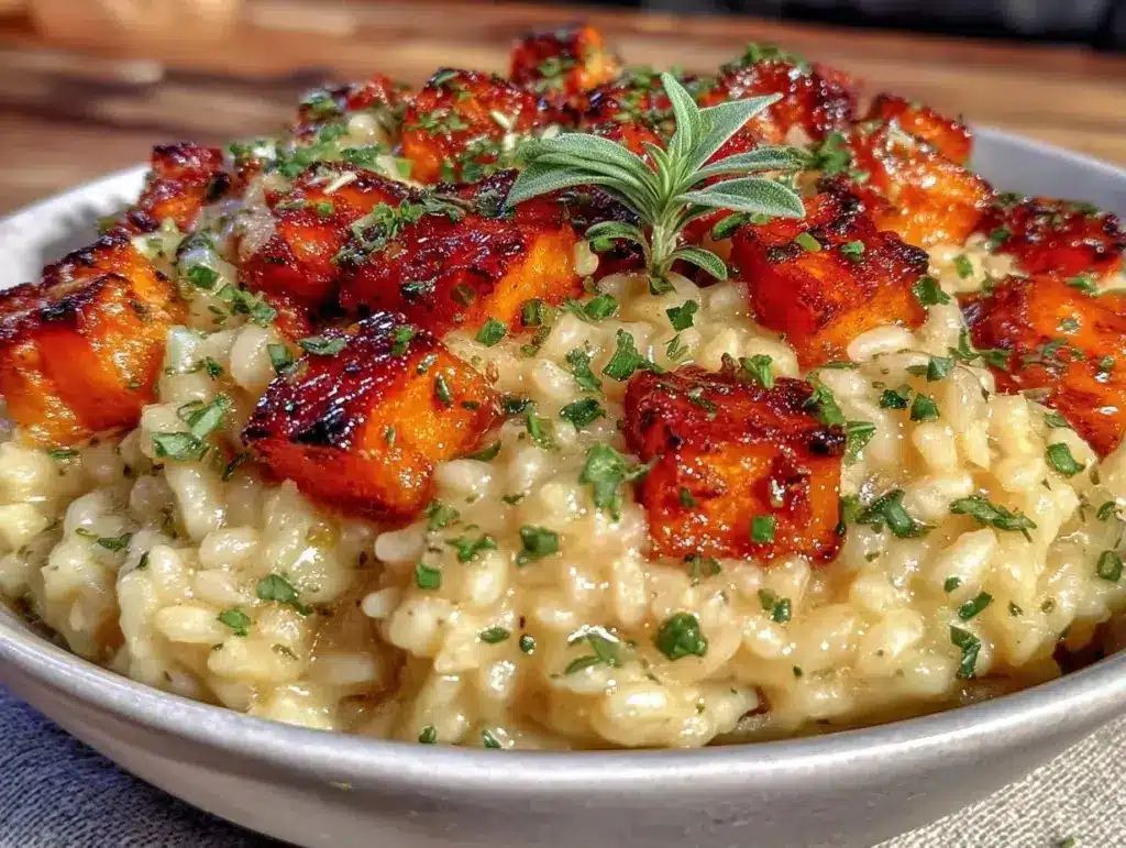 butternut squash and sage risotto - featured image