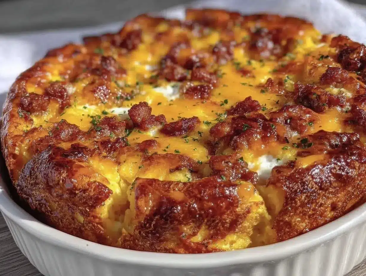 Cheesy Sausage and Egg Breakfast Casserole: Easy, No-Fail Recipe 4 cheesy sausage and egg breakfast casserole preparation steps