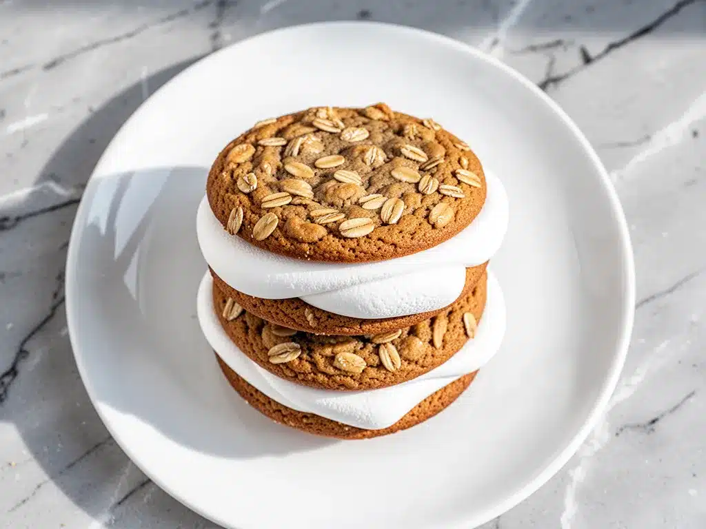 Chewy Oatmeal Cream Pies: Best Homemade Marshmallow Recipe 4 chewy oatmeal cream pies preparation steps
