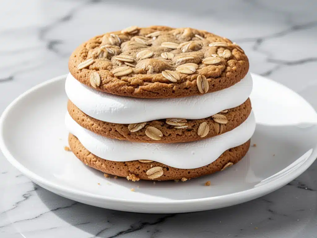 chewy oatmeal cream pies - featured image