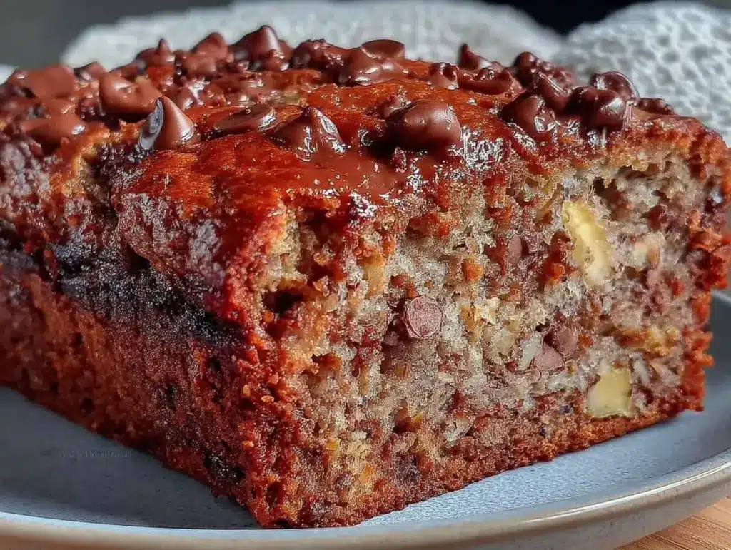 chocolate chip zucchini banana bread - featured image