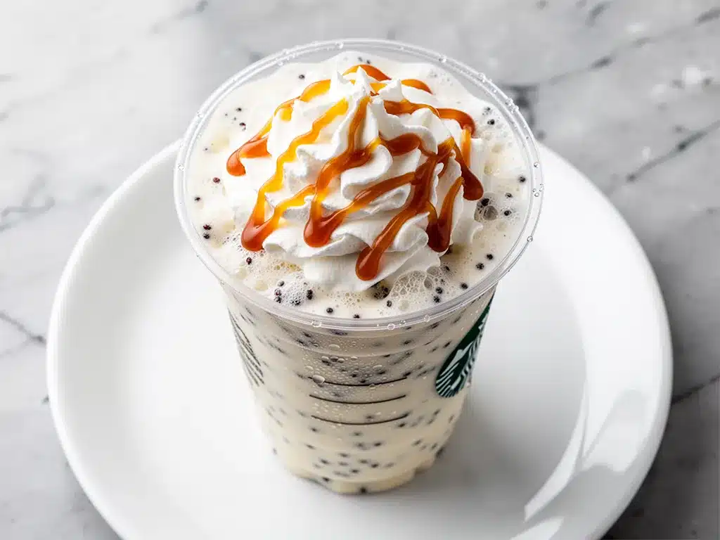 Copycat Starbucks Vanilla Bean Frappuccino: Easy Copycat Recipe 4 copycat starbucks vanilla bean frappuccino preparation steps