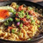 creamy garlic butter ramen - featured image