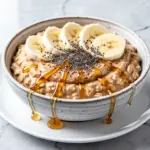 creamy peanut butter banana oats - featured image