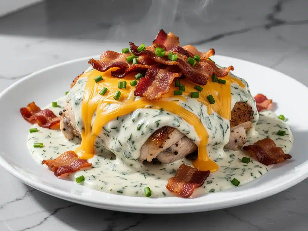 creamy ranch chicken - featured image
