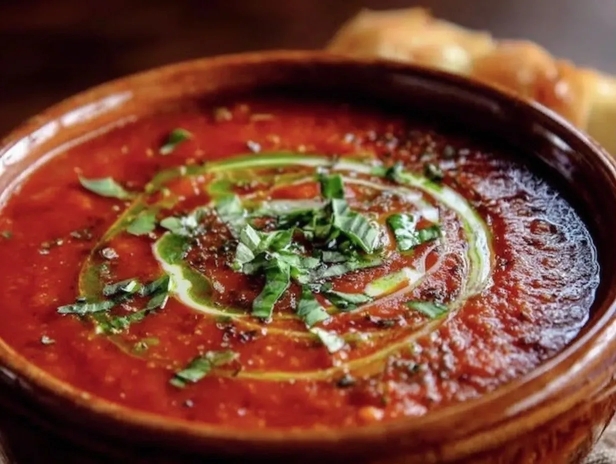 Creamy Roasted Tomato Basil Soup: Easy, 3-Ingredient Recipe 4 creamy roasted tomato basil soup preparation steps