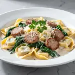 creamy sausage tortellini - featured image
