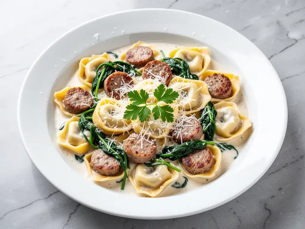 Creamy Sausage Tortellini: Best 20-Min Weeknight Dinner 4 creamy sausage tortellini preparation steps