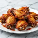 crispy baked chicken wings - featured image
