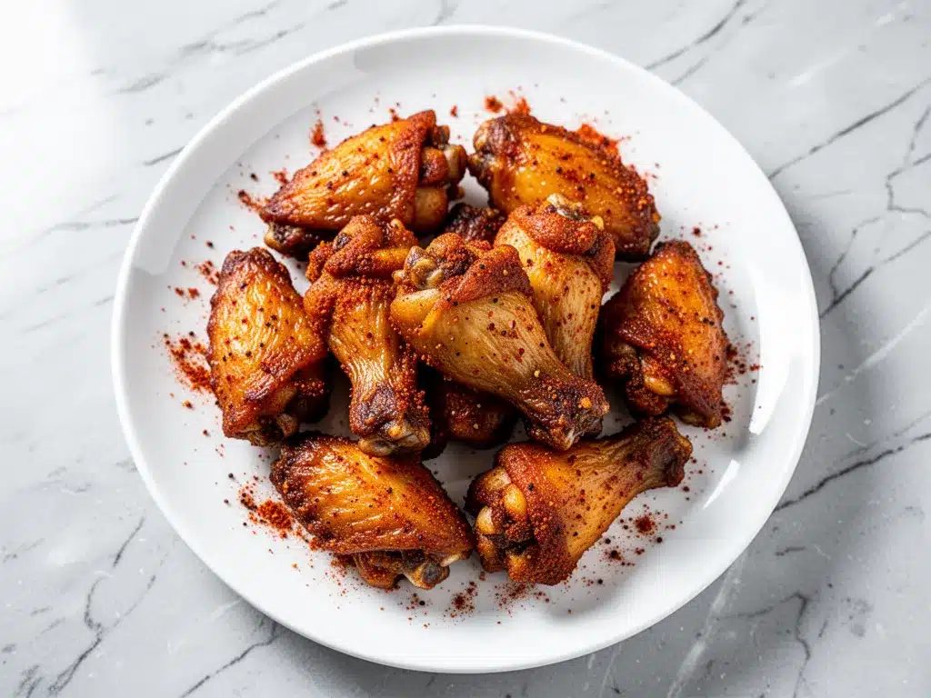 Football Game Day Crispy Baked Chicken Wings: 5-Ingredient Smoky Dry Rub Recipe 4 crispy baked chicken wings preparation steps