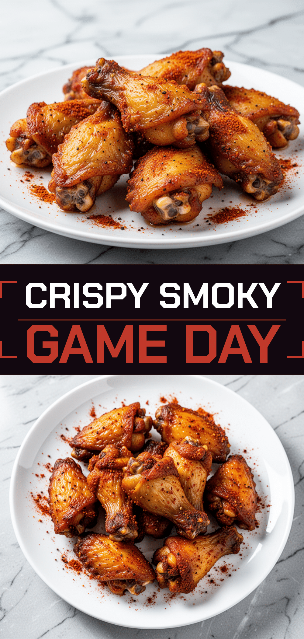 Football Game Day Crispy Baked Chicken Wings: 5-Ingredient Smoky Dry Rub Recipe 5 crispy baked chicken wings recipe