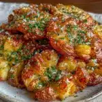 crispy smashed potatoes - featured image