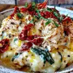 crockpot creamy tuscan chicken - featured image