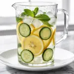 cucumber mint lemon detox water - featured image