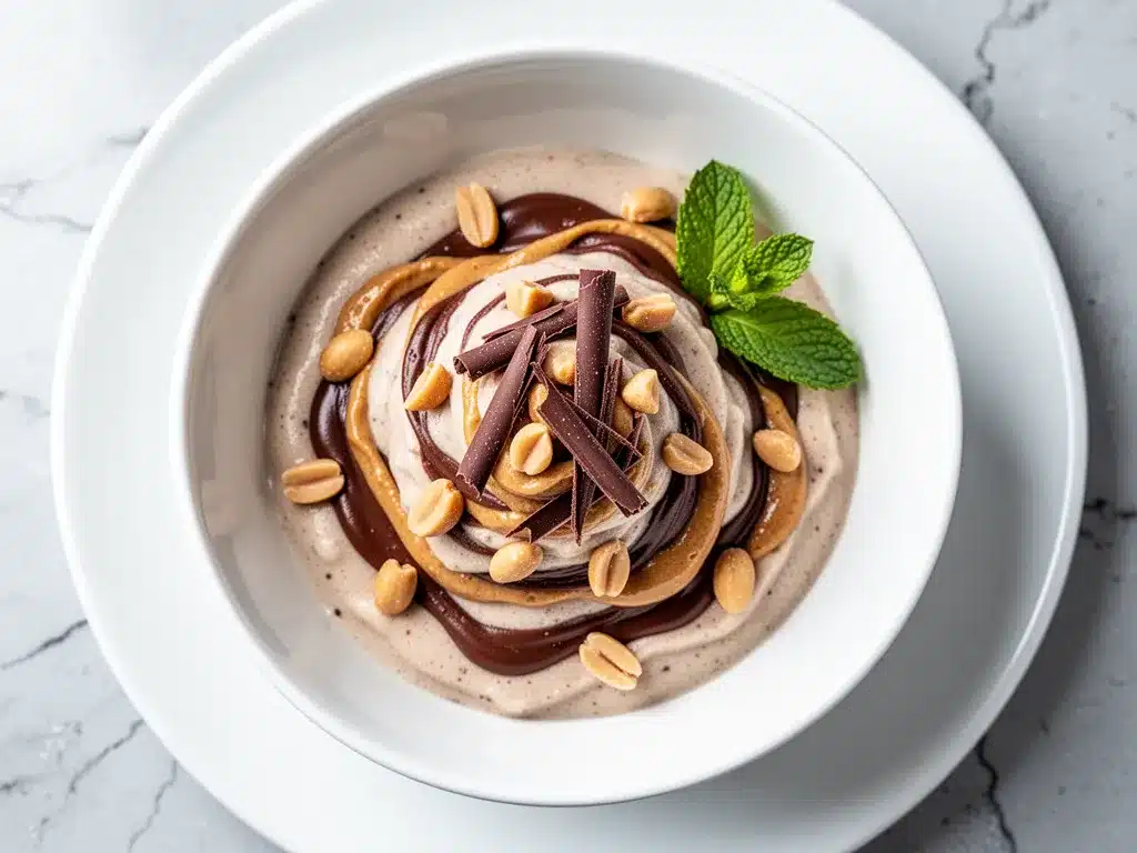 Dairy-Free Chocolate Peanut Butter Nice Cream: 3-Ingredient Easy Recipe 4 Dairy-Free Chocolate Peanut Butter Nice Cream preparation steps