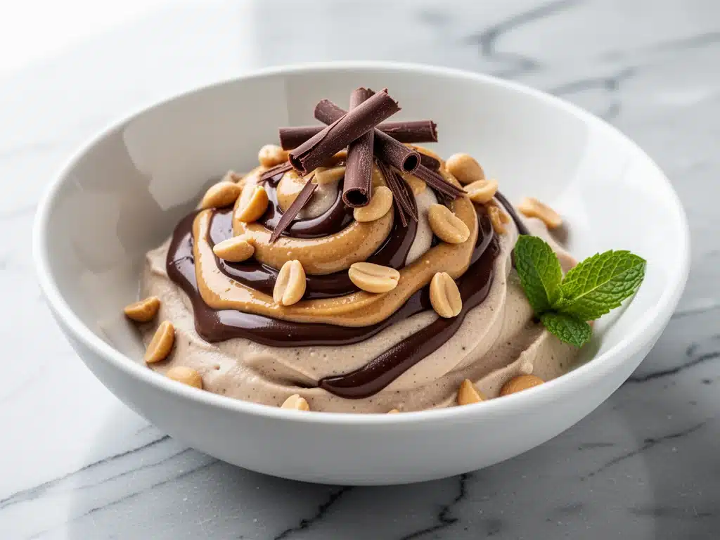 Dairy-Free Chocolate Peanut Butter Nice Cream - featured image