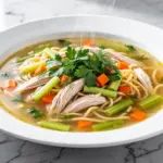 easy homemade chicken noodle soup - featured image