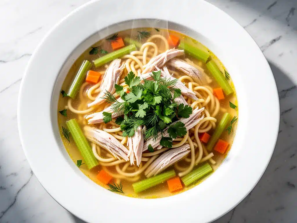 Easy Chicken Noodle Soup: Best Homemade Recipe 4 easy homemade chicken noodle soup preparation steps