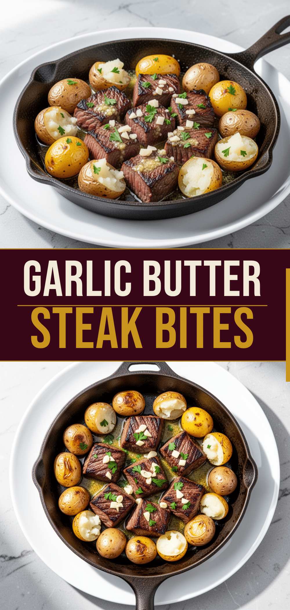 Easy One-Pan Garlic Butter Steak Bites 5 Easy One-Pan Garlic Butter Steak Bites recipe