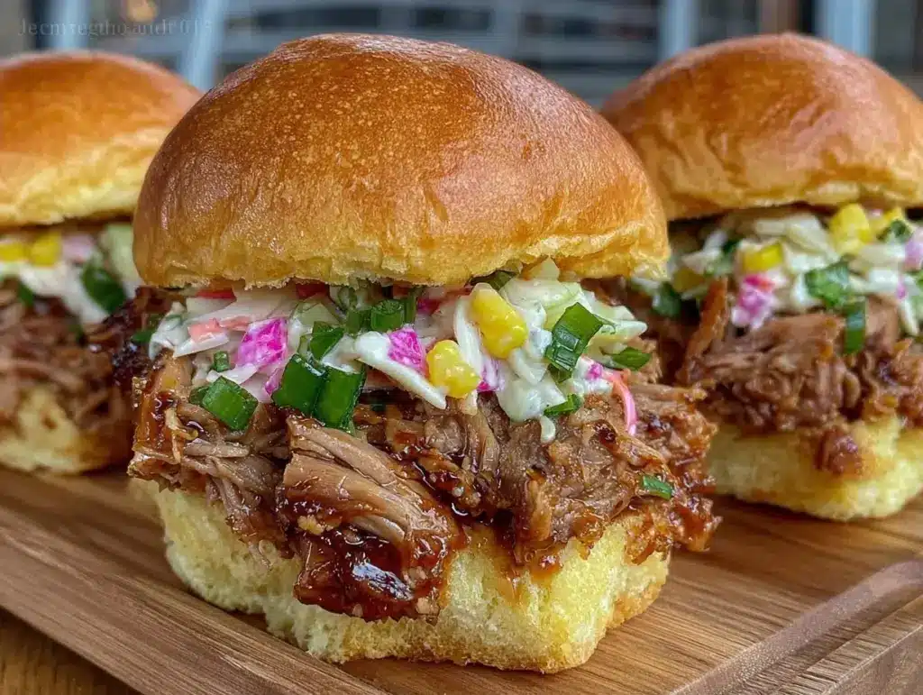 Easy Tailgate Pulled Pork Sliders - featured image