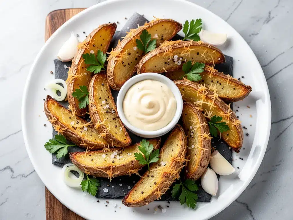 Extra-Crispy Parmesan Potato Wedges: Best Game Day Snack 4 extra-crispy parmesan potato wedges preparation steps