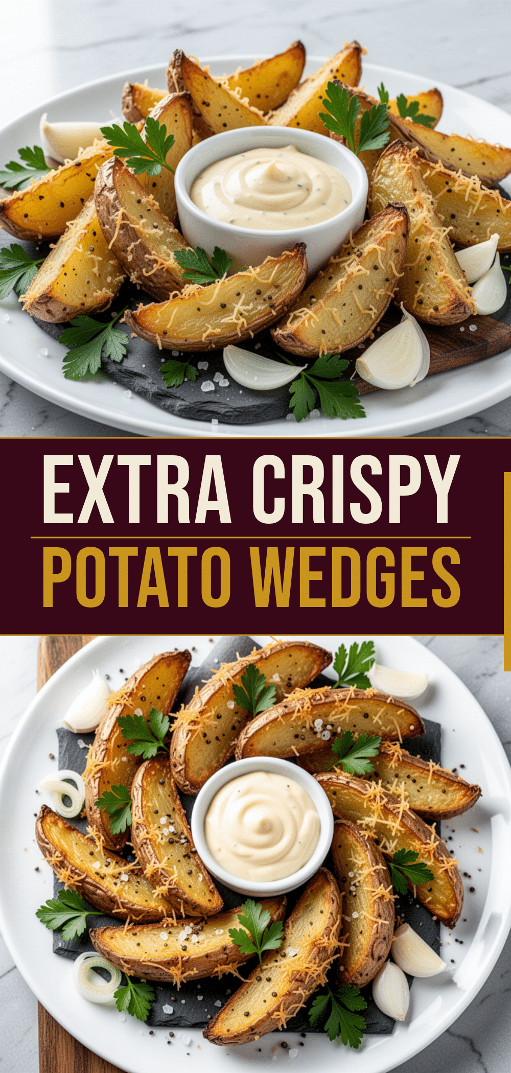 Extra-Crispy Parmesan Potato Wedges: Best Game Day Snack 5 extra-crispy parmesan potato wedges recipe