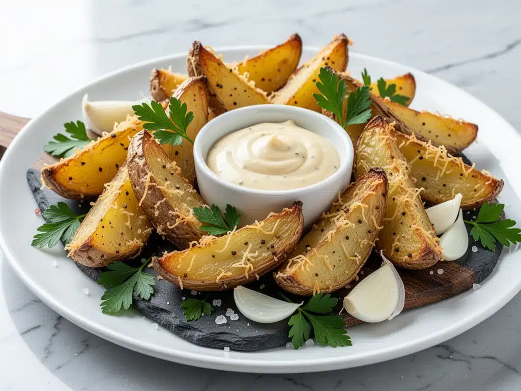 extra-crispy parmesan potato wedges - featured image