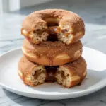fall apple butter cinnamon donuts - featured image