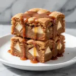 fall butterscotch apple blondies - featured image