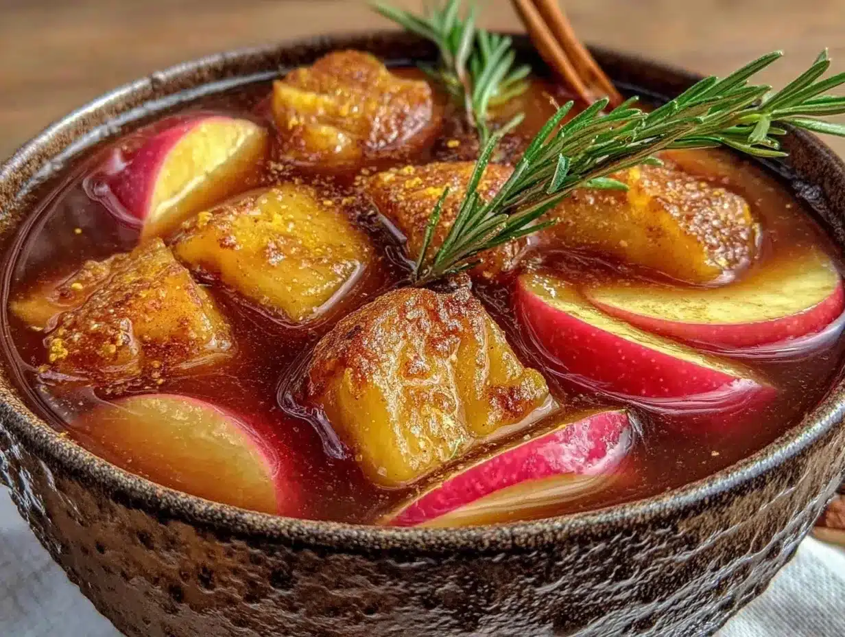 Fall Caramel Apple Cider Sangria: 1 Trick for Perfect Glaze 4 fall caramel apple cider sangria preparation steps